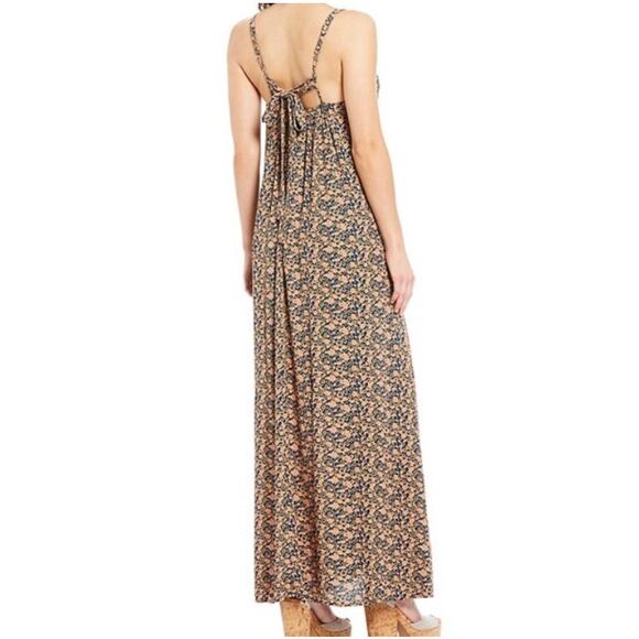 A Loves A Floral Print Maxi Dress XS Colorful Loose Flowy Boho Hippie Retro - Picture 9 of 10